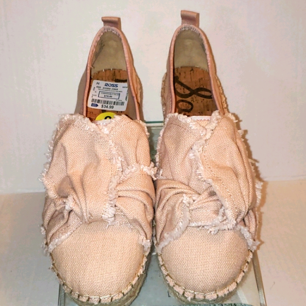 Sam Edelman platform canvas slip ons